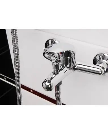 Baterie baie, Extol, pentru cada sau dus, cadru 9 cm, 150mm, crom