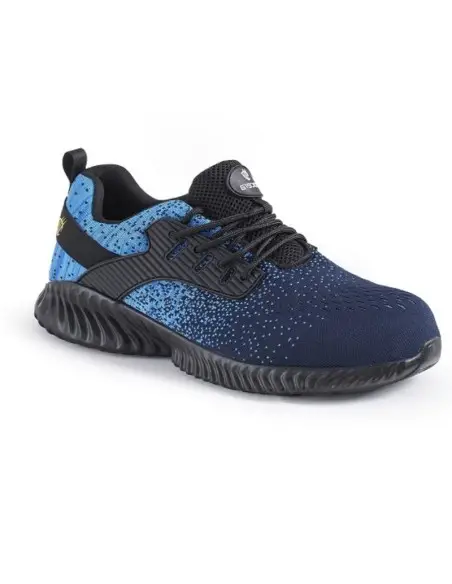Pantofi de protectie Texo Fly S1, usori si aerisiti, cu bombeu metalic si talpa antiderapanta.
