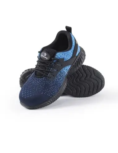 Pantofi de protectie Texo Fly S1, usori si aerisiti, cu bombeu metalic si talpa antiderapanta.