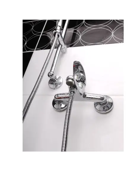 Baterie baie pentru cada sau dus, Extol, cadru 9 cm, crom, 100 mm Baterie baie pentru cada sau dus, Extol, cadru 9 cm, crom, 100 mm