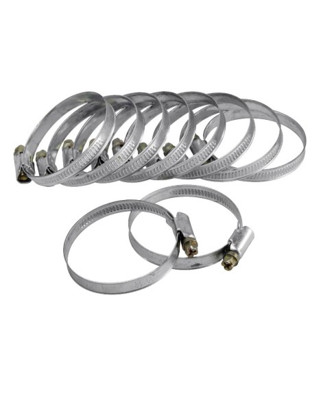 Set 10 coliere pentru furtun, Extol, inox, 10 - 16 mm Set 10 coliere pentru furtun, Extol, inox, 10 - 16 mm