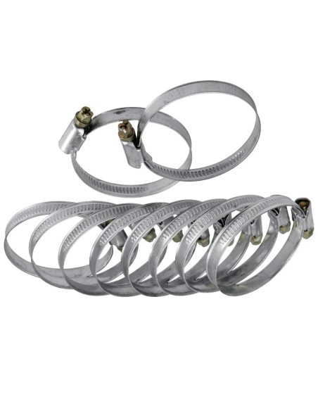 Set 10 coliere pentru furtun, Extol, inox, 10 - 16 mm Set 10 coliere pentru furtun, Extol, inox, 10 - 16 mm