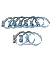 Set 10 coliere pentru furtun, Extol, inox, 25 - 40 mm