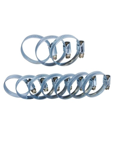 Set 10 coliere pentru furtun, Extol, inox, 25 - 40 mm Set 10 coliere pentru furtun, Extol, inox, 25 - 40 mm