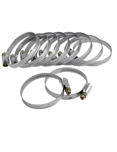 Set 10 coliere pentru furtun, Extol, inox, 32 - 50 mm Set 10 coliere pentru furtun, Extol, inox, 32 - 50 mm