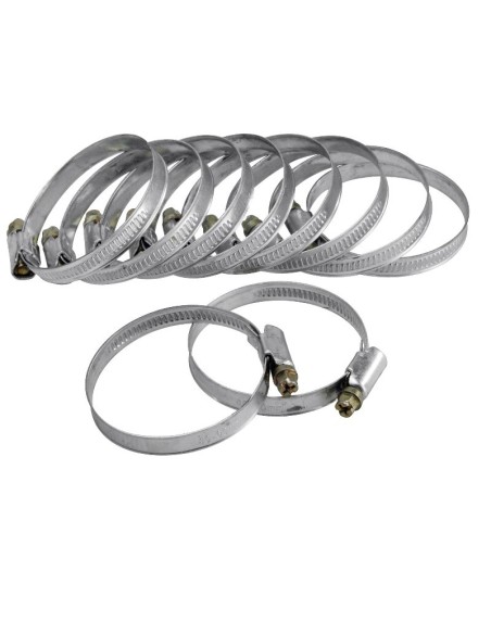 Set 10 coliere pentru furtun, Extol, inox, 32 - 50 mm Set 10 coliere pentru furtun, Extol, inox, 32 - 50 mm