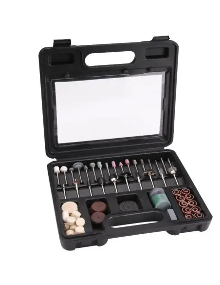 Set de 100 accesorii pentru polizor drept, Extol, 3,2 ax 3,2 mm Set de 100 accesorii pentru polizor drept, Extol, 3,2 ax 3,2 mm