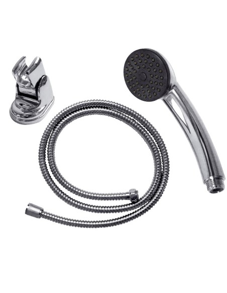 Set para dus, Extol, cu suport dus, furtun 150 cm, crom