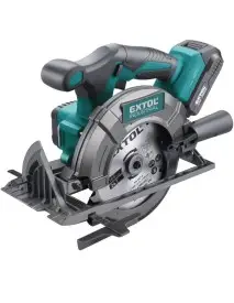 Fierastrau circular fara fir Extol, cu baterie 20 V Li-ion, 2000 mAh