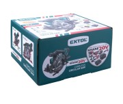 Fierastrau circular fara fir Extol, cu baterie 20 V Li-ion, 2000 mAh
