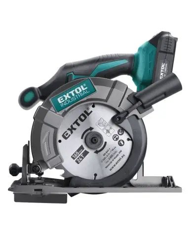Fierastrau circular fara fir Extol, cu baterie 20 V Li-ion, 2000 mAh