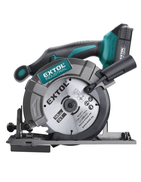 Fierastrau circular fara fir Extol, cu baterie 20 V Li-ion, 2000 mAh
