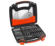 Set 75 piese burghie si biti, Extol Premium, HSS, CrV
