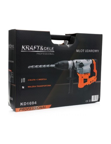 Ciocan rotopercutor, Kraft&Dele, 2800 W, 4200 rpm, SDS-MAX, cu accesorii