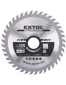 Disc de taiere ferastrau circular Extol, SK, 125 x 2,2 x 22,2 mm, 40T