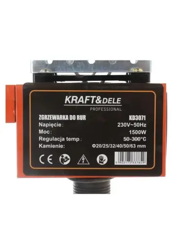 Trusa sudura tevi, Kraft&Dele, 1500 W, 6 bacuri