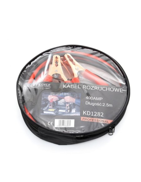 Cabluri pornire auto, Kraft&Dele, 400 A, 2.5 m