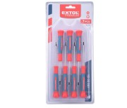 Set 7 surubelnite de precizie, Extol Premium, 1 - 3 mm din Cr-V