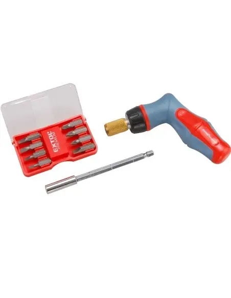 Set surubelnita cu biti, Extol Premium, 3 - 6 mm, 18 piese