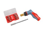 Set surubelnita cu biti, Extol Premium, 3 - 6 mm, 18 piese