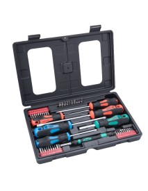 Trusa surubelnite si biti, Extol Premium, biti de 1/4", 47 piese, CrV