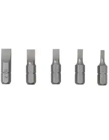 Set 5 biti, Extol Premium, 1/4", cu capat plat