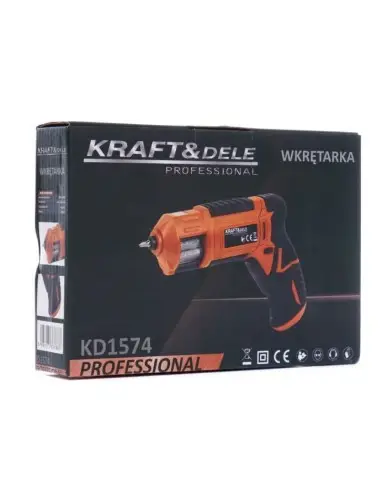 Surubelnita cu acumulator, Kraft&Dele, 1300 mAh, cu biti