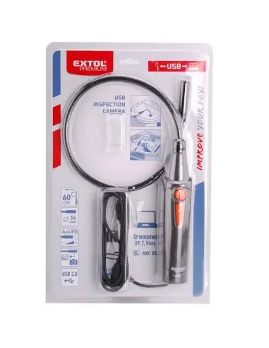 Camera inspectie, Extol Premium, USB, iluminare LED