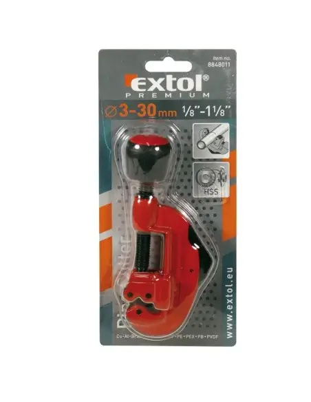 Dispozitiv de taiat tevi, Extol Premium, 3 - 30 mm
