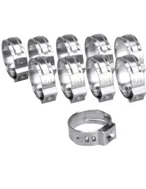 Set coliere furtun, Extol Premium, inox, 10 buc, 17,8 mm