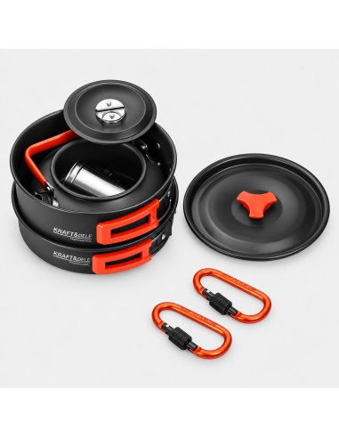 Set vase camping 14 piese Kraft&Dele KD4403