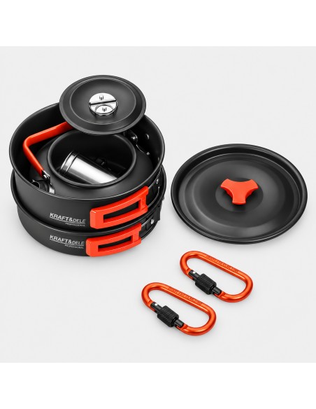 Set vase camping 14 piese Kraft&Dele KD4403