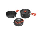 Set vase si tacamuri camping, Kraft&Dele, 14 piese, fierbator 0.8 L, KD4403