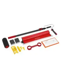 Set scule pentru glet si tencuiala, Kraft&Dele, 8 piese, spatula 60 cm, tija 2 m, KD5318