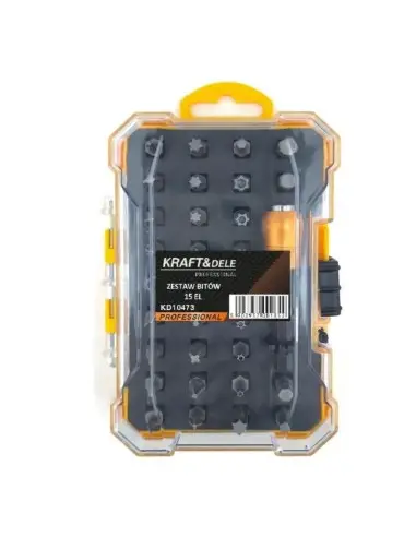 Set biti, Kraft&Dele, 15 piese Set biti, Kraft&Dele, 15 piese