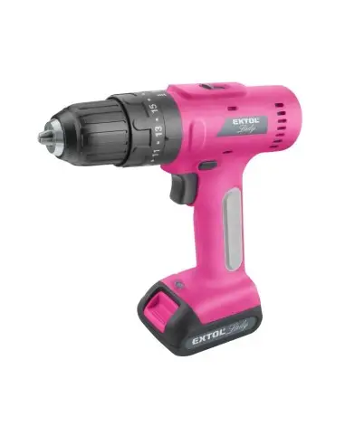 Trusa bormasina cu 24 de accesorii, Extol, 12 V Li-ion, 2000 mAh, 30 Nm