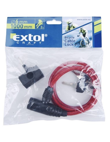 Antifurt bicicleta, Extol, 6 x 1000 mm Antifurt bicicleta, Extol, 6 x 1000 mm