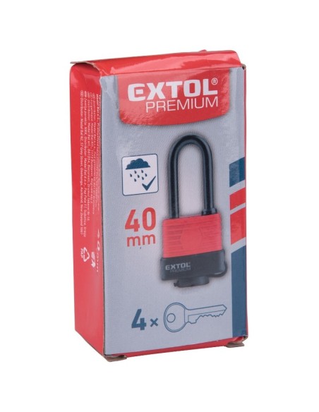 Lacat impermeabil, Extol Premium, extins, 40 mm Lacat impermeabil, Extol Premium, extins, 40 mm