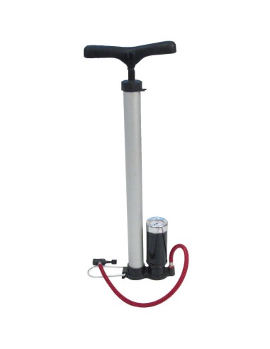 Pompa manuala de bicicleta, Extol, cu manometru, 100 PSI / 7 bar Pompa manuala de bicicleta, Extol, cu manometru, 100 PSI / 7 bar