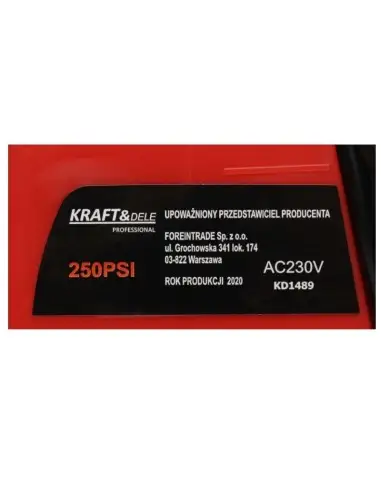 Compresor aer, auto, Kraft&Dele, manometru, DC 12V / 220-240 V
