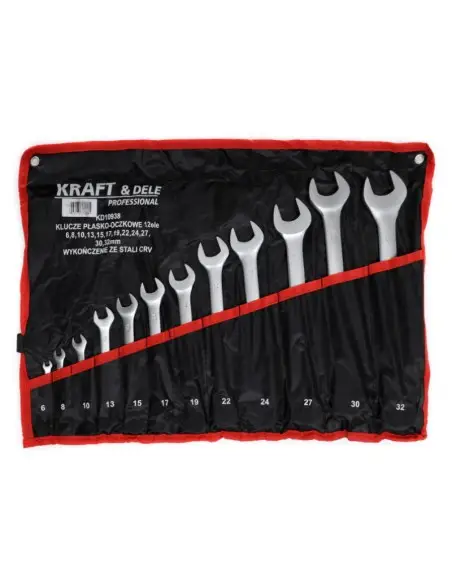 Set chei combinate, Kraft&Dele, 6-32 mm, 12 piese Set chei combinate, Kraft&Dele, 6-32 mm, 12 piese