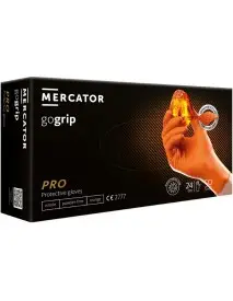 Manusi din nitril orange pentru mecanici de unica folosinta GOGRIP