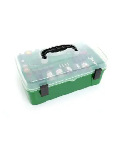 Mini freza electrica, Kraft&Dele, 170W, 220V, 218 piese