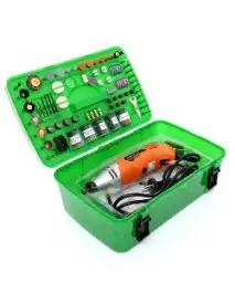 Mini freza electrica, Kraft&Dele, 170W, 220V, 218 piese