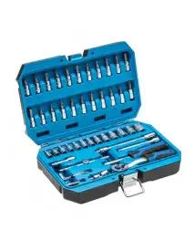 Trusa scule , Hogert, 1/4 ", cu clichet, CrV, 46 buc