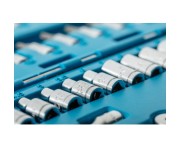 Trusa scule , Hogert, 1/4 ", cu clichet, CrV, 46 buc