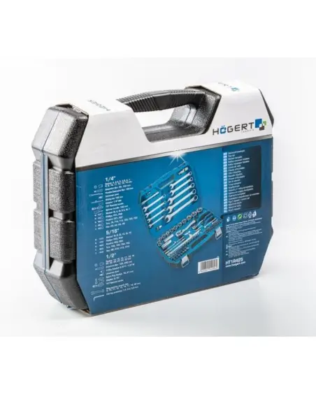 Trusa de scule, Hogert, chei combinate, biti surubelnita, CrV, CrMo, 85 buc Trusa de scule, Hogert, chei combinate, biti surubelnita, CrV, CrMo, 85 buc