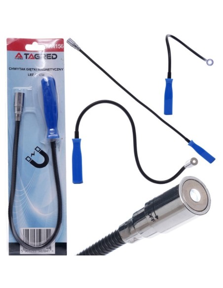 Dispozitiv recuperator magnetic, Tagred TA4156, flexibil cu LED, 57cm Dispozitiv recuperator magnetic, Tagred TA4156, flexibil cu LED, 57cm