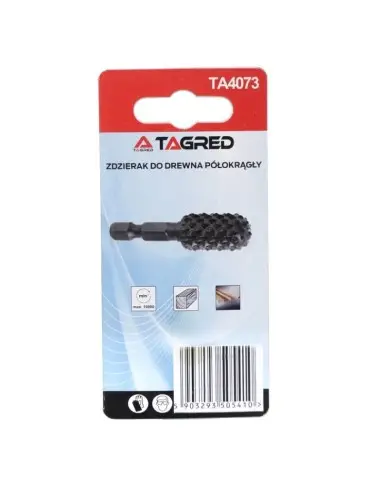 Freza cilindrico-semisferica, Tagred TA4073, pentru lemn, diametru 15 mm