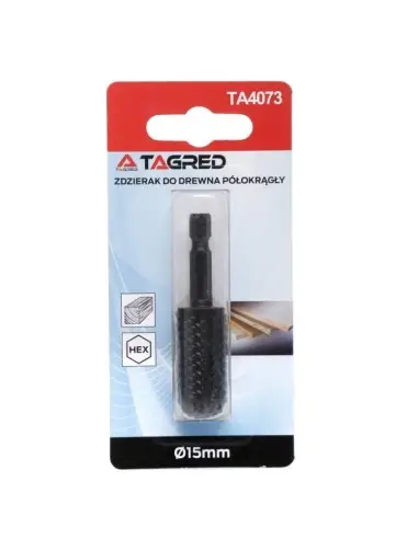 Freza cilindrico-semisferica, Tagred TA4073, pentru lemn, diametru 15 mm